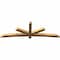 Ekena Millwork Alberta Rough Sawn Timber Gable Bracket, Western Red Cedar, 96"W x 32"H x 4"D x 4"F, 8/12 Pitch GBW096X32X0404ALB00RWR - alternate 4